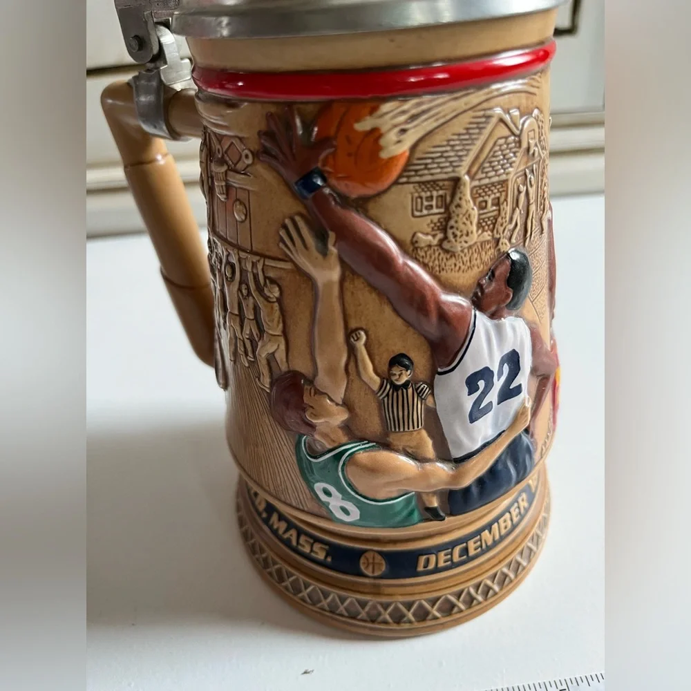 Vintage Avon Stein A Century of Basketball Stein 1993 Hand crafted in Brazil Cup